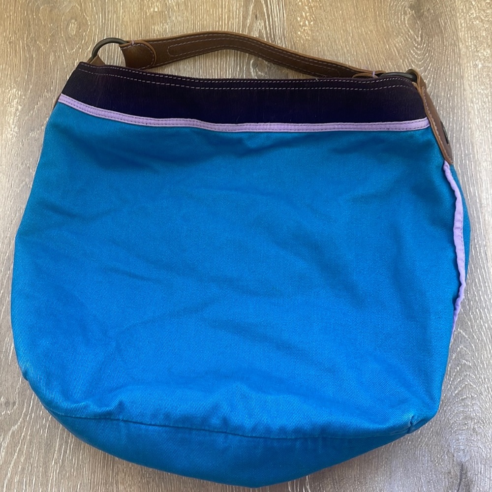 Reversible Gap corduroy and leather tote